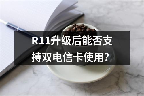 R11升级后能否支持双电信卡使用？