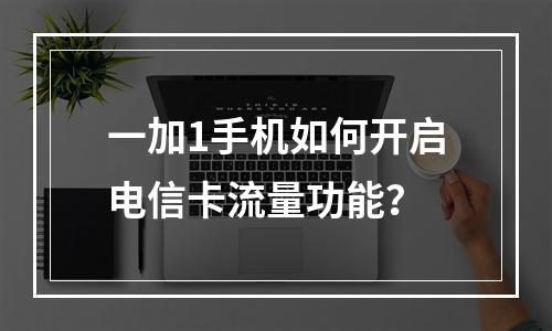 一加1手机如何开启电信卡流量功能？