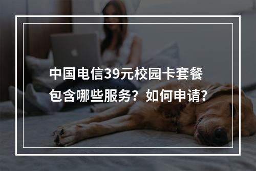中国电信39元校园卡套餐包含哪些服务？如何申请？
