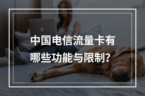 中国电信流量卡有哪些功能与限制？
