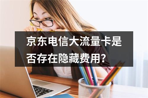 京东电信大流量卡是否存在隐藏费用？