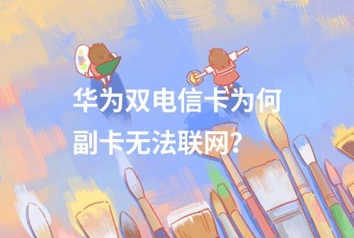 华为双电信卡为何副卡无法联网？
