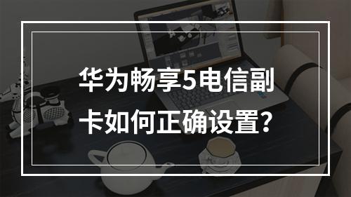 华为畅享5电信副卡如何正确设置？