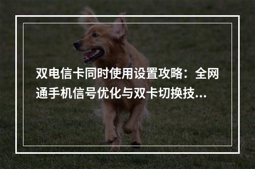 双电信卡同时使用设置攻略：全网通手机信号优化与双卡切换技巧
