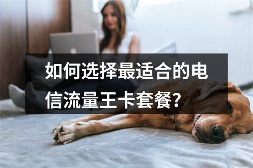 如何选择最适合的电信流量王卡套餐？