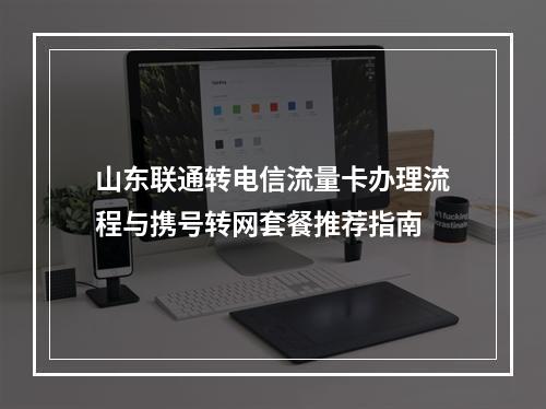 山东联通转电信流量卡办理流程与携号转网套餐推荐指南