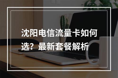 沈阳电信流量卡如何选？最新套餐解析