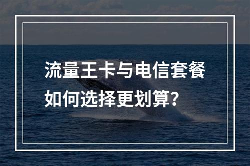 流量王卡与电信套餐如何选择更划算？