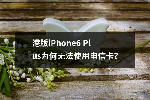 港版iPhone6 Plus为何无法使用电信卡？