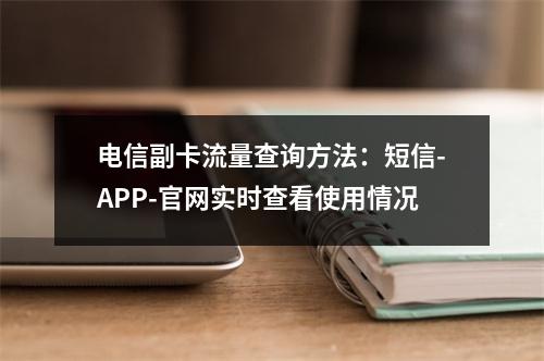 电信副卡流量查询方法：短信-APP-官网实时查看使用情况