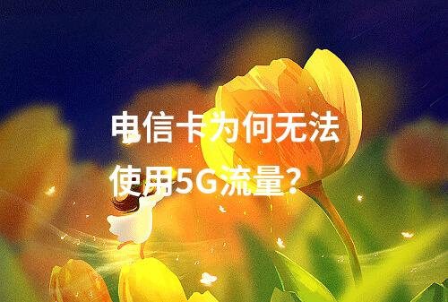 电信卡为何无法使用5G流量？