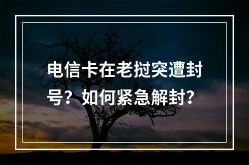 电信卡在老挝突遭封号？如何紧急解封？