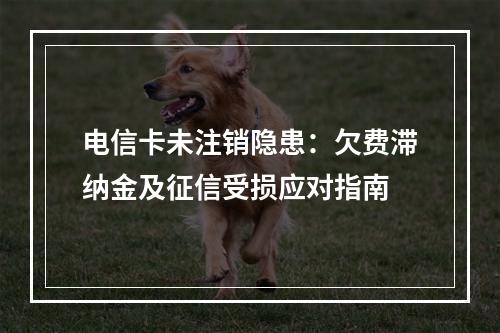 电信卡未注销隐患：欠费滞纳金及征信受损应对指南
