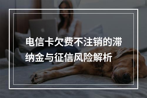 电信卡欠费不注销的滞纳金与征信风险解析