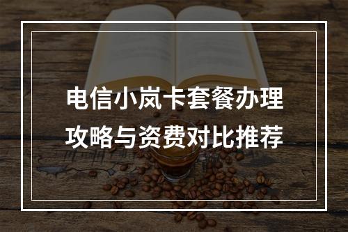 电信小岚卡套餐办理攻略与资费对比推荐