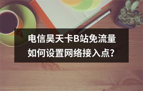 电信昊天卡B站免流量如何设置网络接入点？