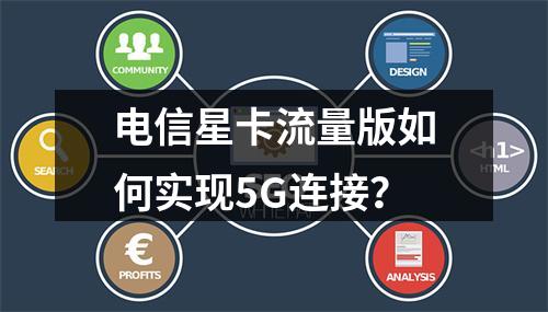 电信星卡流量版如何实现5G连接？