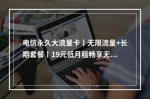 电信永久大流量卡丨无限流量+长期套餐丨19元低月租畅享无忧