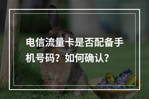 电信流量卡是否配备手机号码？如何确认？