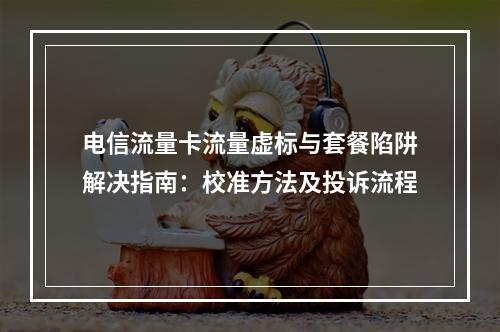电信流量卡流量虚标与套餐陷阱解决指南：校准方法及投诉流程