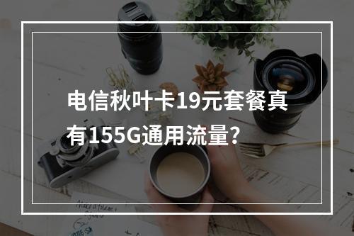 电信秋叶卡19元套餐真有155G通用流量？