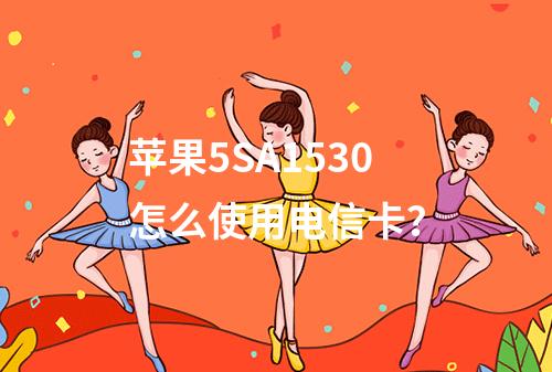苹果5SA1530怎么使用电信卡？