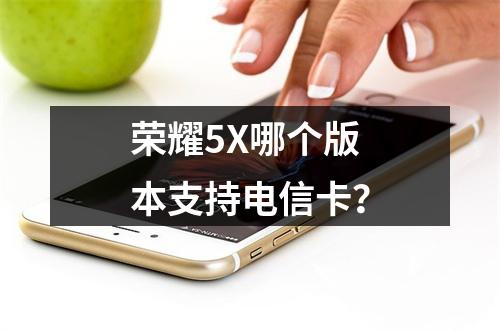 荣耀5X哪个版本支持电信卡？