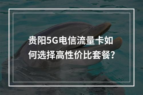 贵阳5G电信流量卡如何选择高性价比套餐？