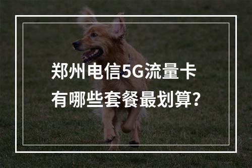 郑州电信5G流量卡有哪些套餐最划算？
