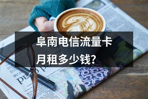 阜南电信流量卡月租多少钱？
