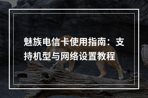 魅族电信卡使用指南：支持机型与网络设置教程