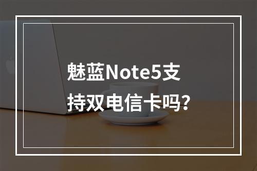 魅蓝Note5支持双电信卡吗？