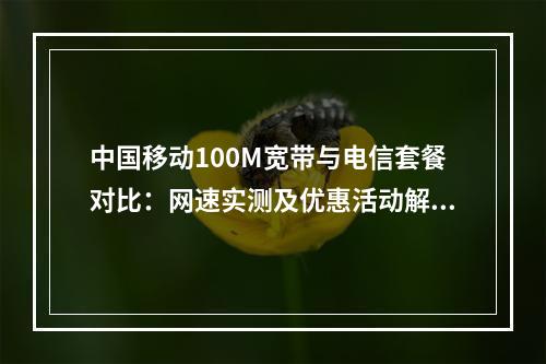 中国移动100M宽带与电信套餐对比：网速实测及优惠活动解析