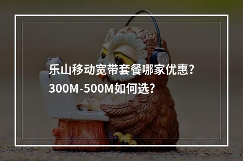 乐山移动宽带套餐哪家优惠？300M-500M如何选？
