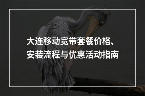 大连移动宽带套餐价格、安装流程与优惠活动指南
