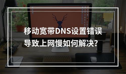 移动宽带DNS设置错误导致上网慢如何解决？