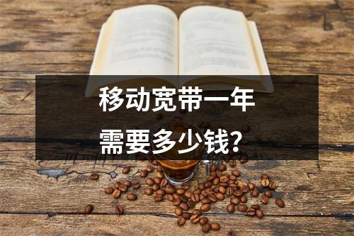 移动宽带一年需要多少钱？