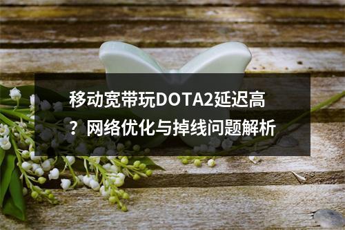 移动宽带玩DOTA2延迟高？网络优化与掉线问题解析