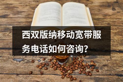 西双版纳移动宽带服务电话如何咨询？