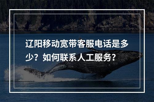 辽阳移动宽带客服电话是多少？如何联系人工服务？