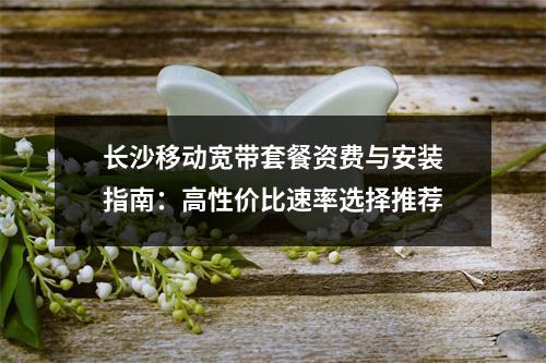 长沙移动宽带套餐资费与安装指南：高性价比速率选择推荐