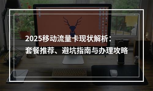 2025移动流量卡现状解析：套餐推荐、避坑指南与办理攻略