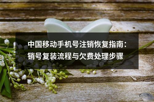 中国移动手机号注销恢复指南：销号复装流程与欠费处理步骤