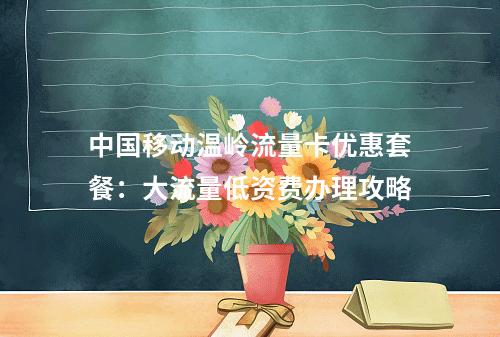 中国移动温岭流量卡优惠套餐：大流量低资费办理攻略