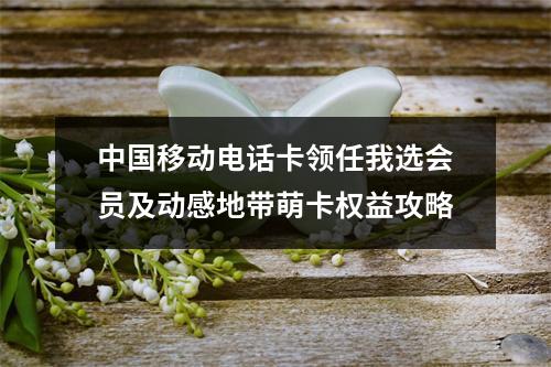 中国移动电话卡领任我选会员及动感地带萌卡权益攻略