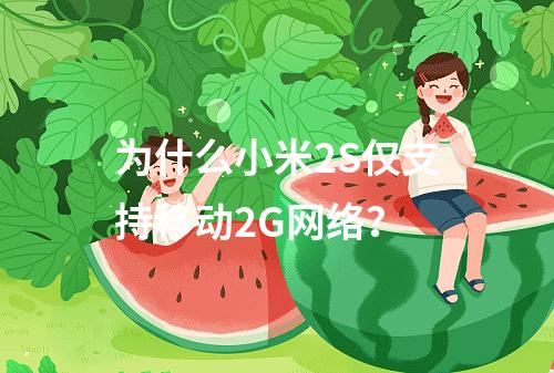 为什么小米2S仅支持移动2G网络？