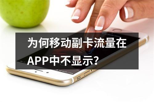 为何移动副卡流量在APP中不显示？