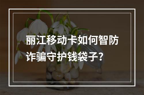 丽江移动卡如何智防诈骗守护钱袋子？