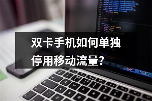 双卡手机如何单独停用移动流量？