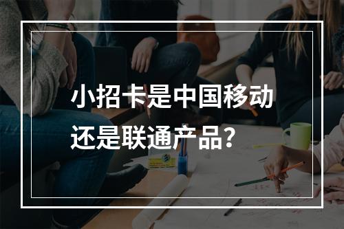 小招卡是中国移动还是联通产品？